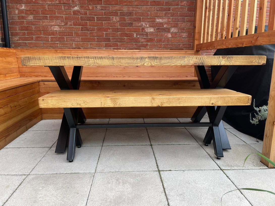 Chunky Handmade Outdoor Table - TRL Handmade Furniture