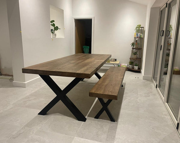 Chunky handmade dining table