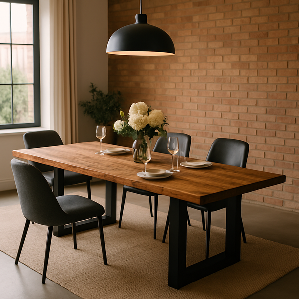 Handmade Modern Reclaimed Wood Dining Table