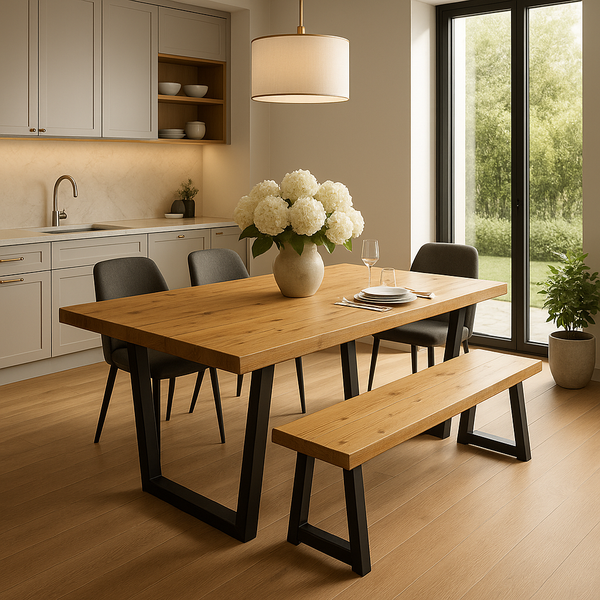Handmade Farmhouse Rustic Dining Table