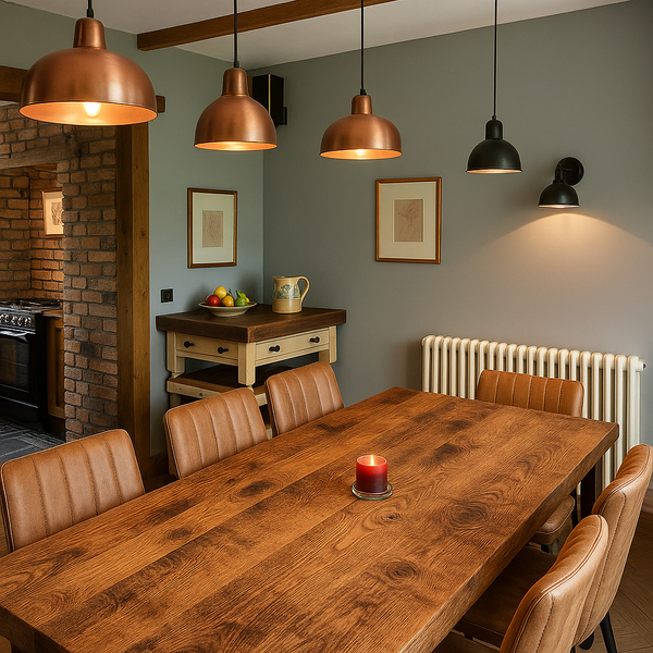 Handmade Rustic Canadian Timber Dining Table